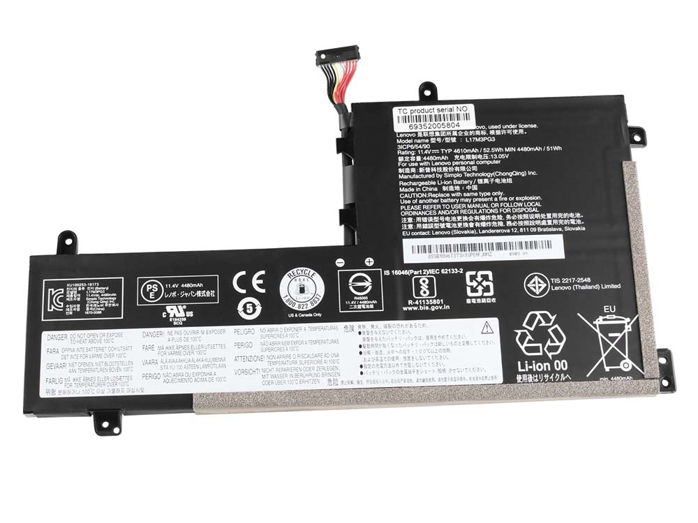 Original Battery Lenovo 5B10Q93417 5B10T30215 4610mAh 52.5Wh